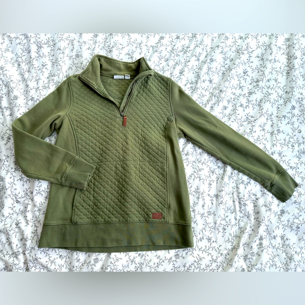 LL Bean Quilted Pullover